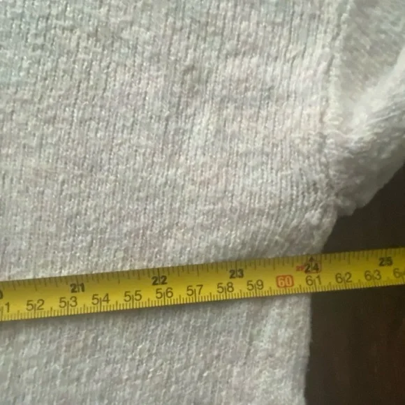 American Eagle Knit Cropped Hooded Sweater Oat XS - Picture 9 of 12